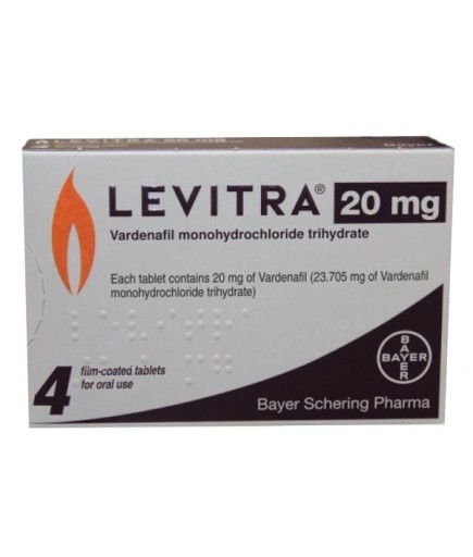 Levitra 20 mg 4 Tablet